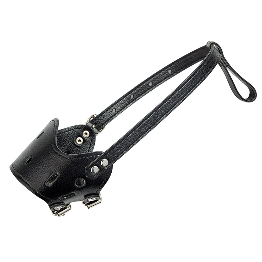 Moule en cuir pour chien, museau anti-aboiement sécurisé et confortable pour petits chiens moyens grands, respirant et ajustable, permet de boire et de pantaner, utilisé avec des colliers